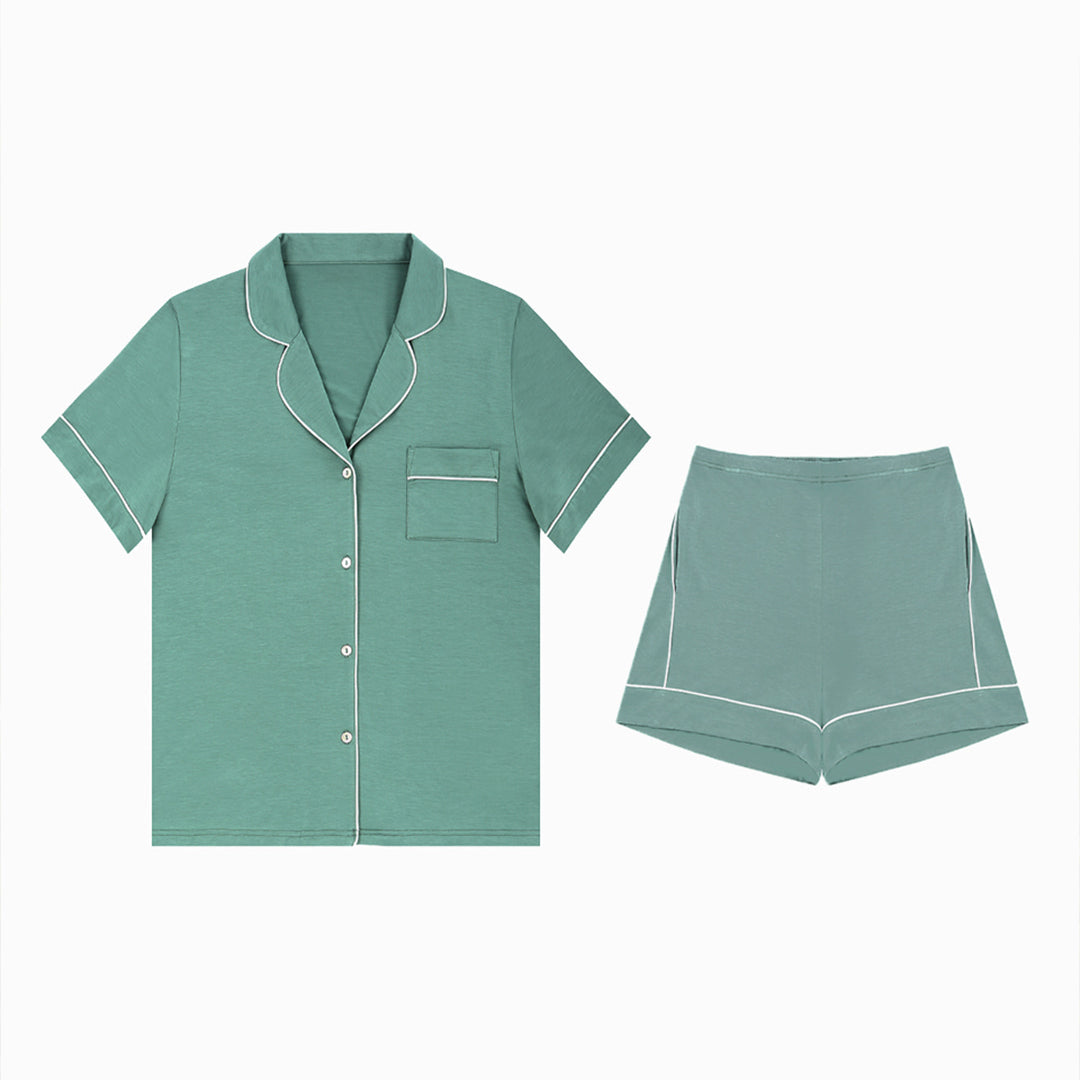 Midnight Green Short Pajama SET