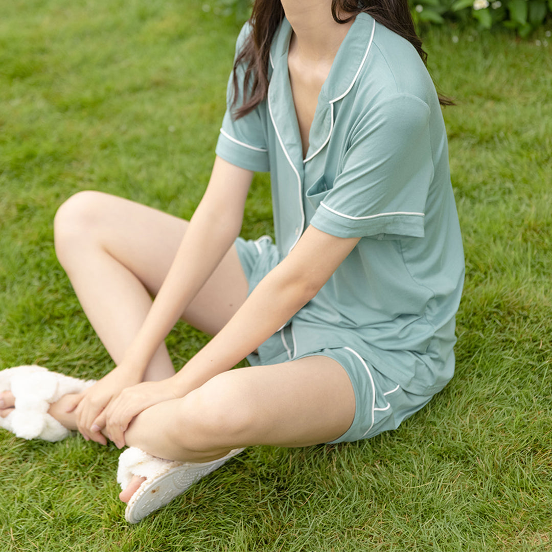 Midnight Green Short Pajama SET